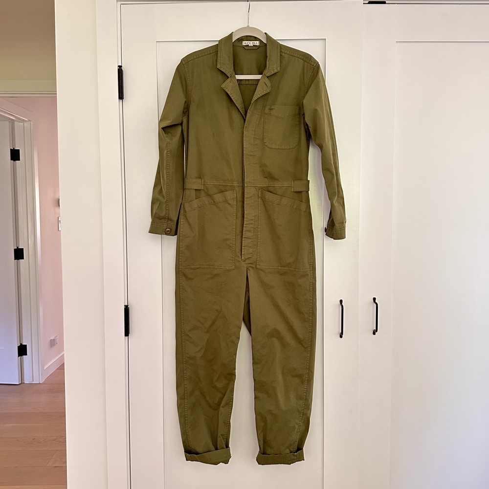 Alex Mill Standard Jumpsuit in Army Green - Small
